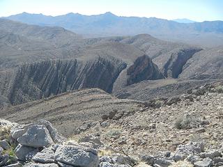 Arrow Canyon Range with the narrows in the foreground