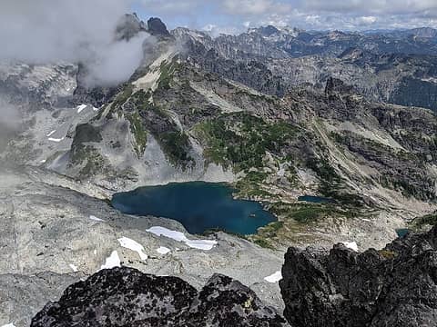 Chikamin Lake from summit