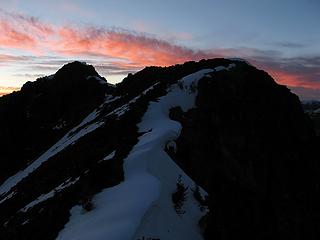 Post-sunset cloud-light over Eightmile summit