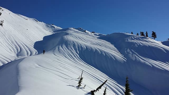 The NW slope.