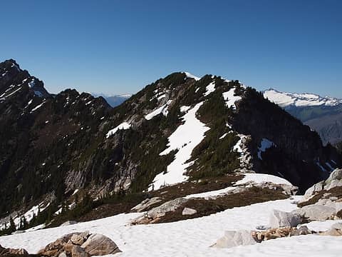 ridge looking north from bench summit