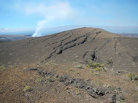 Kilauea seen from Mauna Ulu