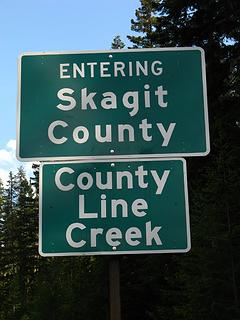 County Line Sign
