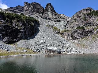 Glacier Lake with Chikamin behind