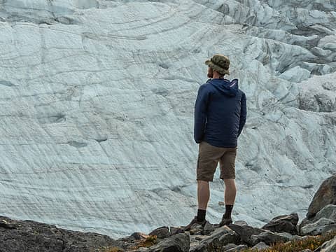 Looking over the Overcoat Glacier