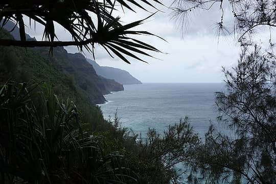 First views of the Na Pali coast