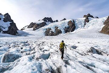 Crossing the Blue Glacier