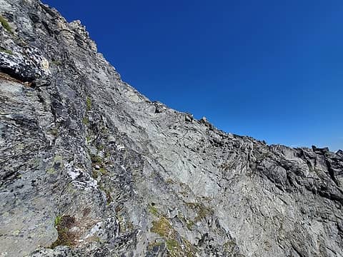 North Ridge and Ledges ascent terrain.
