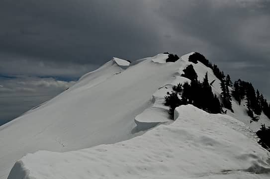 ridge leading to heineken's summit