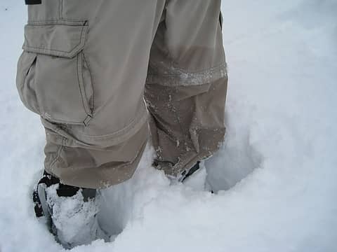 knee deep without the snowshoes