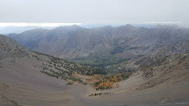 The view down toward Gardner Meadows from North Gardner