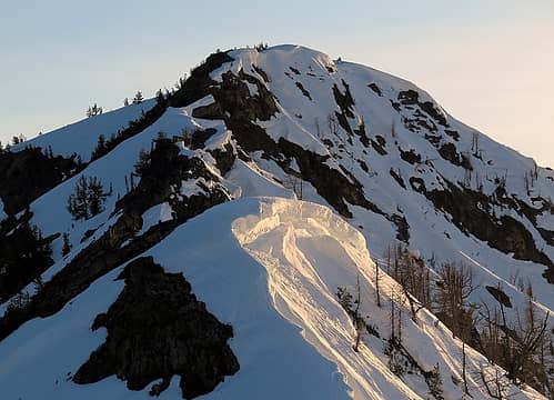 Sidelit cornices glowing from below