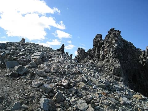 final ascent of west summit