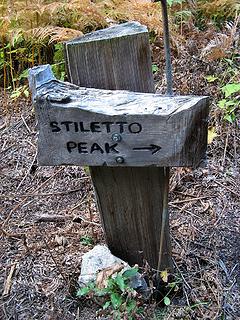 Stiletto Spur Trail junction