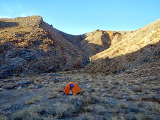 camping in Telephone canyon
