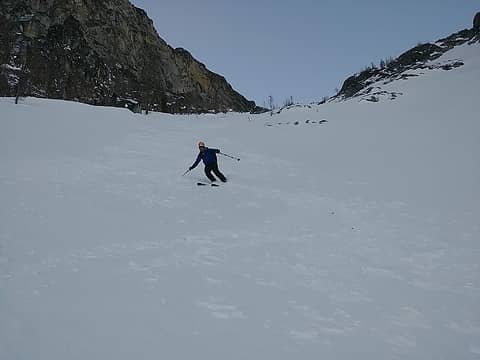 Skiing down from Asgard