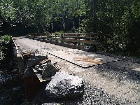 Temp bridge repair S Fork Sultan River.