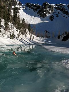 Swimming in West Craggy Lake