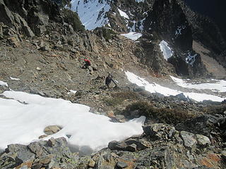 Dave and Reed nearing the summit