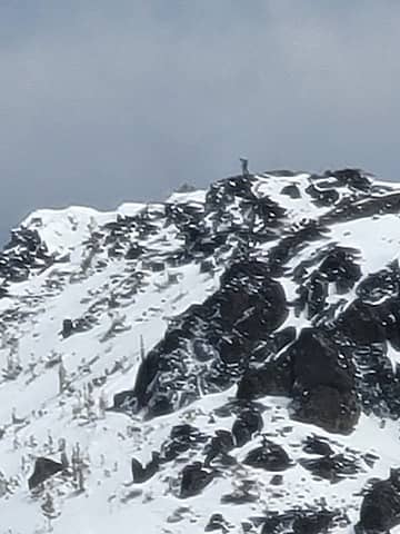 Other person, or Sasquatch, on the Three Brother's summit (one of them).