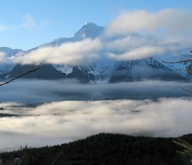 Whitehorse above the clouds