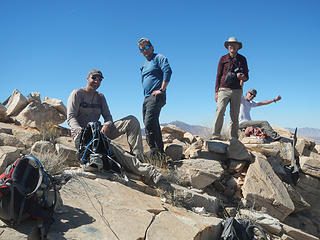 Craig, Craig, Hans and John on Little Maria summit