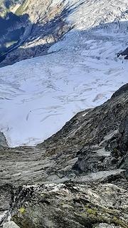 broad gully under summit