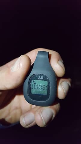 My fitbit when I got back to the car. The 111,383 barely fits in the screen