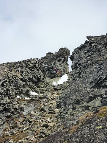 the notch from the approach side