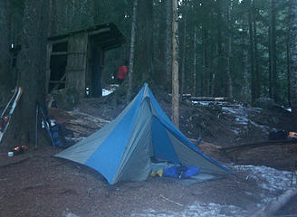 Mackinaw Shelter camp