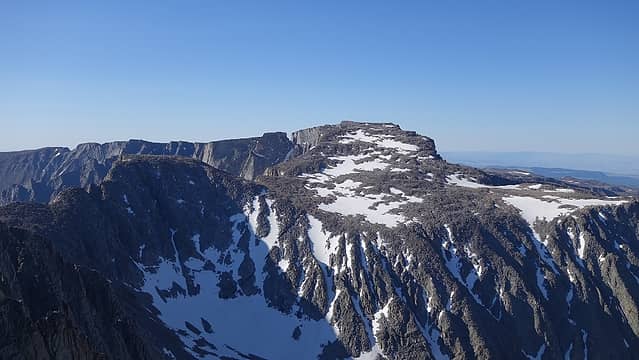 North side of Cloud Peak from the summit