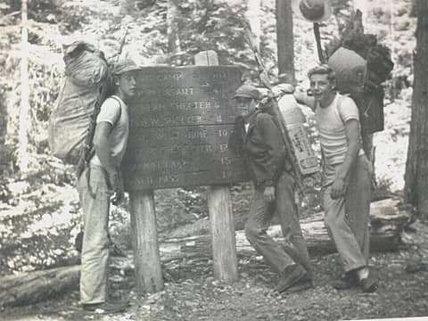 unknown - Rhett - Chad - North Fork Skokomish August 1951 (photo John Dewitt Kirk Jr.):