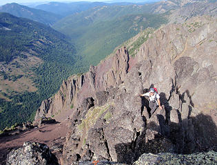 Scrambling Up To The Summit