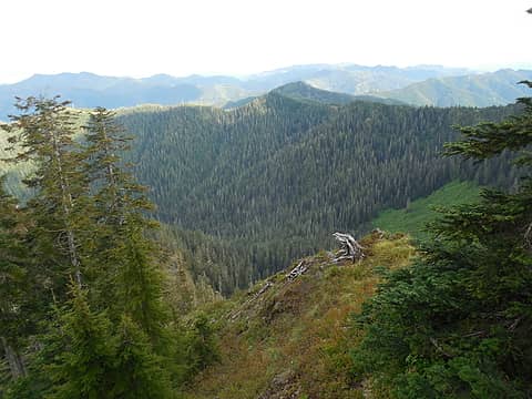 Pine Creek drainage to the south of Chapel Peak