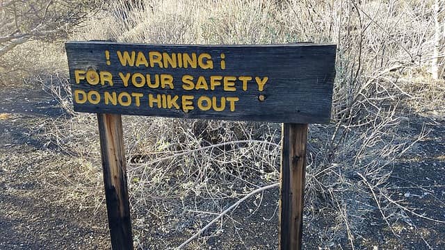 do not hike out
