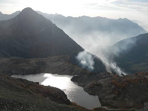 fire on the peak last October