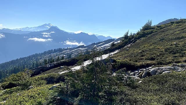Glacier Peak and alpine meadows