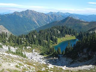 Jim Hill and Doelle Lake below
