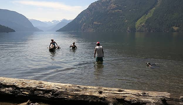 Cooling off in Ross Lake