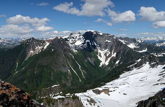 View to the E from the east peak