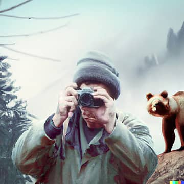 nature photographer grizzly bear