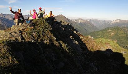 Whole group on the summit