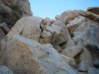 crux overhang boulders