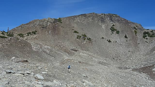 approaching the south face of diamond mt