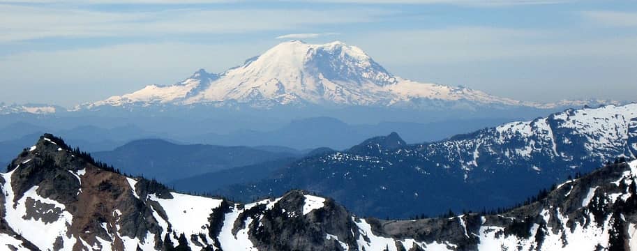 rainier viewed from cathedral rock
