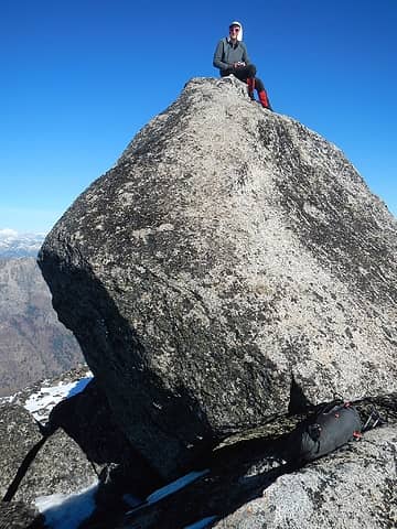 slabby summit boulder