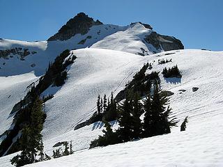 TT summit area; our goal is the lefthand corner of the summit block.