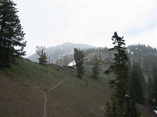 Navaho Pass With Peak Above