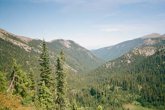 Looking down the Grey Wolf Valley.
