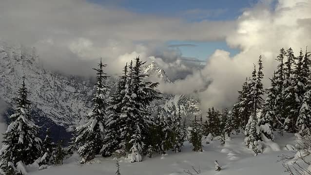 Mt. Dickerman in winter